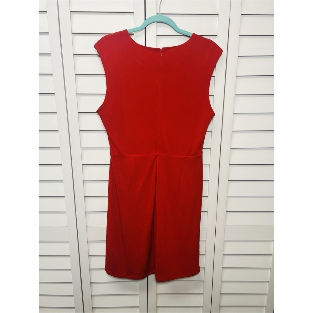 I.N.C. International Concepts Sleeveless Ruched Sheath Dress Size Large Red - Picture 11 of 11